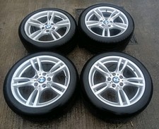 GENUINE BMW 3 4 SERIES F30 F32 18” 400M ALLOY WHEELS WITH TYRES 7845880