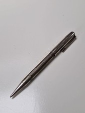 Vintage Silver Plated YARD O LED Mechanical Propelling Pencil Lead Checkered 