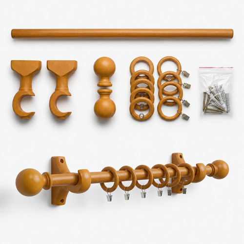 Natural 28mm large wooden - natural,