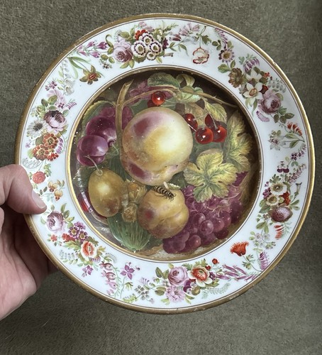 Old pottery porcelain plate - old,