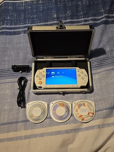 Psp slim 2003 white bundle - slim, 3
