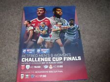 2023 RUGBY LEAGUE CHALLENGE CUP FINAL PROGRAMME HULL KR V LEIGH @ WEMBLEY