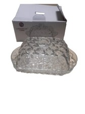 Crystal Glass Butter Dish