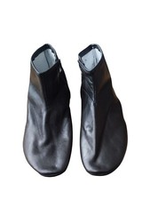 1 pair of Unisex 100% Leather Socks Zipper Muslim Prayer Islamic Mosque Khuff