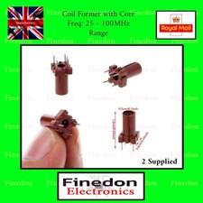 2 QTY Coil Former with Ferrite