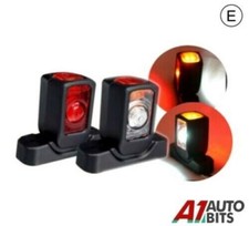 2 X 12V Led Outline Front Side Rear Marker Lights Truck Lorry Trailer Wagon