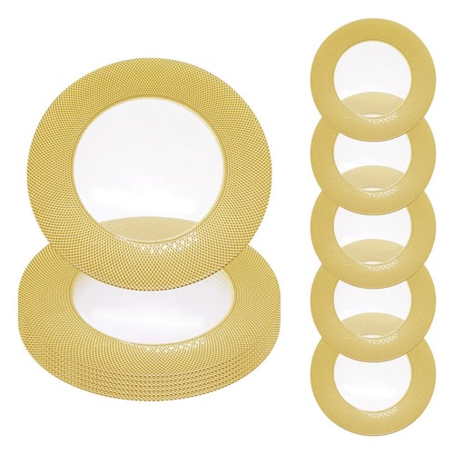 Glass charger plates - plates, christmas