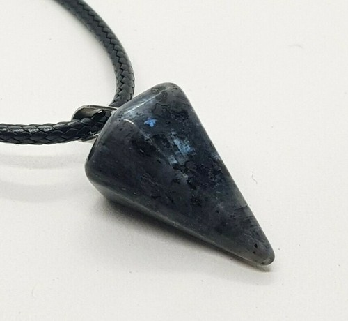 Black tourmaline pyramid - black,