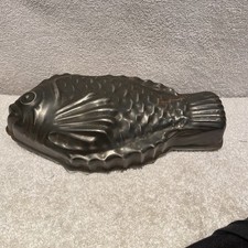 Vintage aluminium metal fish - vintage,