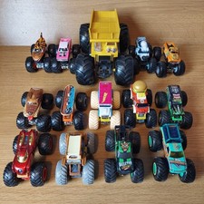Joblot Of 14 Hot Wheels & Monster Jam Monster Trucks, Diecast & Plastic See Desc