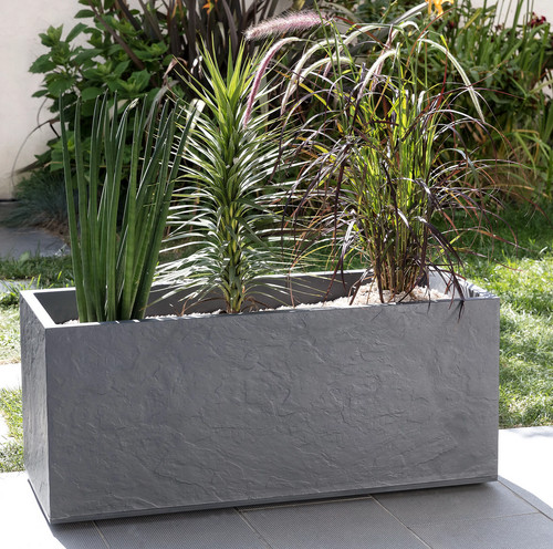 Light grey plastic - grey, rectangular
