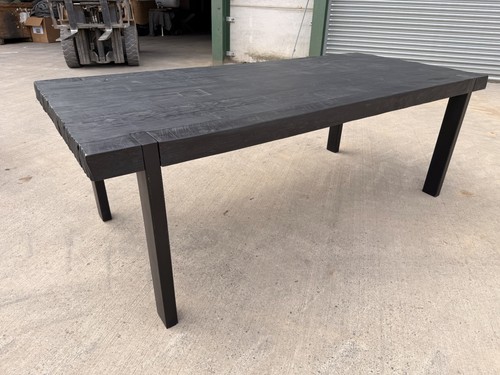 Reclaimed teak black dining - teak,