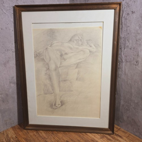Original pencil sketch nude - original,