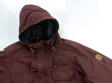Penfield 60/40 Mountain Jacket Mens Size Medium M Hooded Parka Full Zip Burgundy
