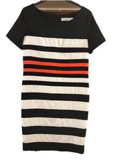 A Claudia C Striped Women's Bodycon Dress. Size 14. Elegant Party Evening Wear