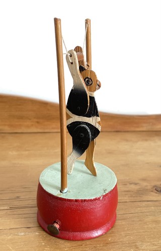 Vintage wooden somersaulting - vintage,