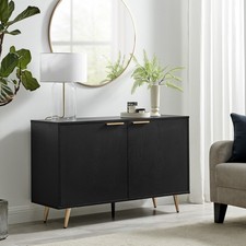 Ivala Black & Copper Effect Medium 2 Door Sideboard - Seconds