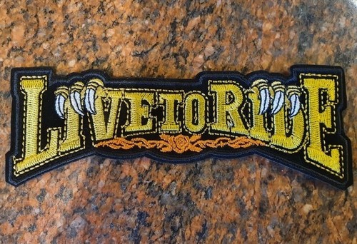 Live ride iron sew patch - to,
