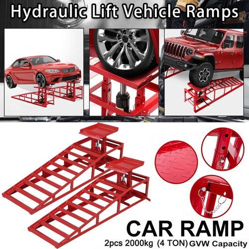 4ton hydraulic car ramps - ramps, 2pc