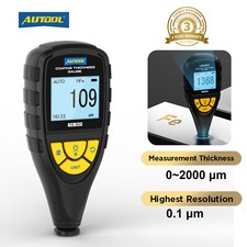 Digital Car Paint Coating Thickness Meter Tester Auto Measuring Gauge 0-2000μm