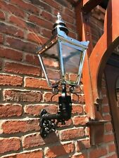 USED Ex-Display Polished Chrome Victorian Wall Light and Lantern Set 69 x 27cm