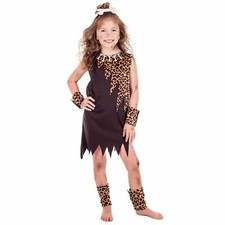 Kids Cave Girl Costume S - XL