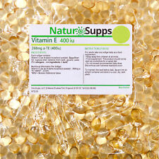 Vitamin E 400iu Capsules - UK Made - NaturSupps