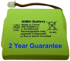 1 x New BT Verve 450 410 Cordless Telephone Battery 5M702BMX NiMH 2.4V 600mAh