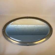 Antique Large Oval Wall Mirror