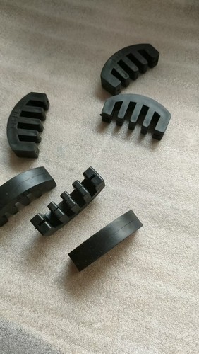 Pcs black soft rubber - 10,
