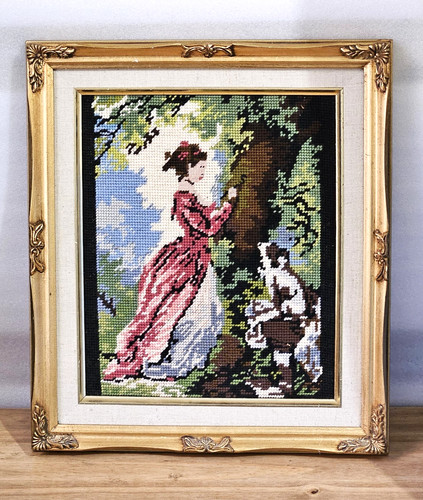 Vintage gold framed - framed, completed