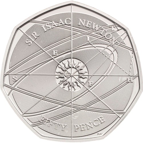 Sir isaac newton 50p - isaac,
