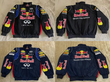 Unisex F1Team Racing Adults Red-Bull Jacket Embroidery Cotton Padded NEW Jacket