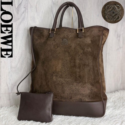Loewe anagram suede - loewe, leather