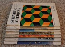 SCIENTIFIC AMERICAN Vintage Magazines 1971 - 7 Issues. Located UK