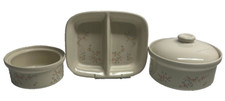 Simpsons Divided Dish Ovenstone Cookware  with 2 Bowls Vintage