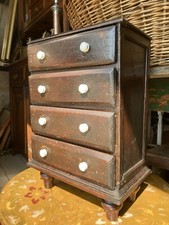 Antique Victorian Apprentice Piece Miniature Chest Of Drawers