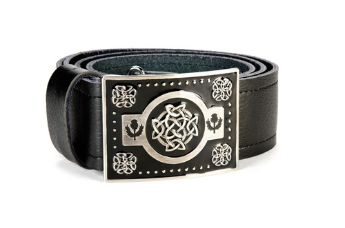 Celtic knot leather - leather, kilt
