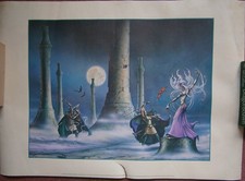 RODNEY MATTHEWS  original poster 1978 GA85 "Spell of the Witch World" 70 x 50cm