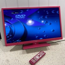 Pink Logic L2 4HEDP1 L24” Full HD LED TV/DVD Combi Freeview. Dvd Faulty TVs OK