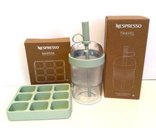 Nespresso Tumbler Travel Cup and Barista Ice Cube Tray - New in Boxes