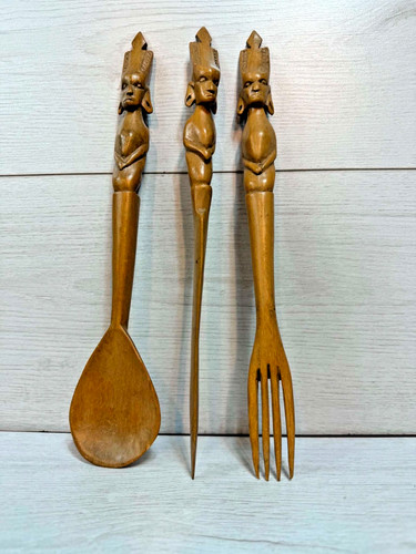 Vintage hand carved wooden - vintage,