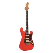 Crafter Crema Series Strat Electric Guitar Vintage Red