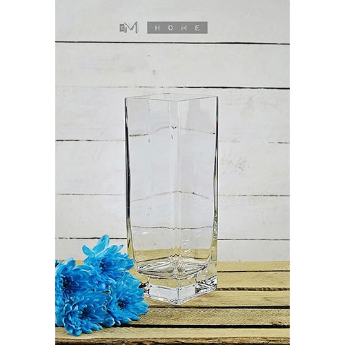 Square glass vase thick - vase,