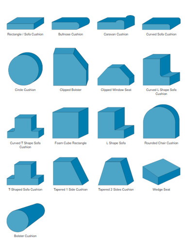 Shaped foam cut - shaped,