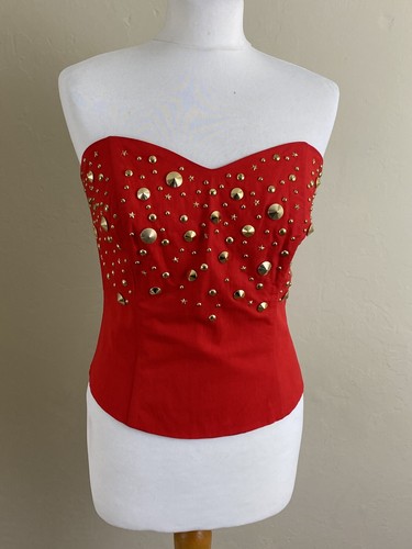 Vintage 1980s mondi bright red - 1980s,