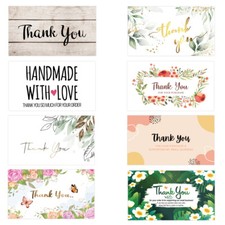 NEW 50/500Pcs Thank You For Your Purchase Order Business 5x9CM Business Cards