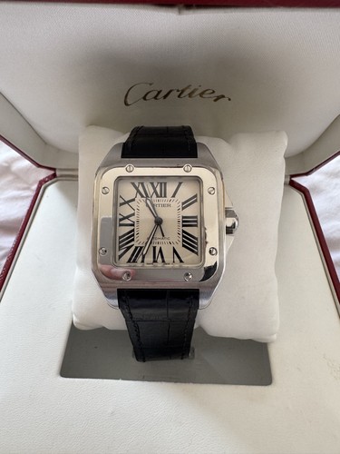 Cartier santos 100 ref - xl,