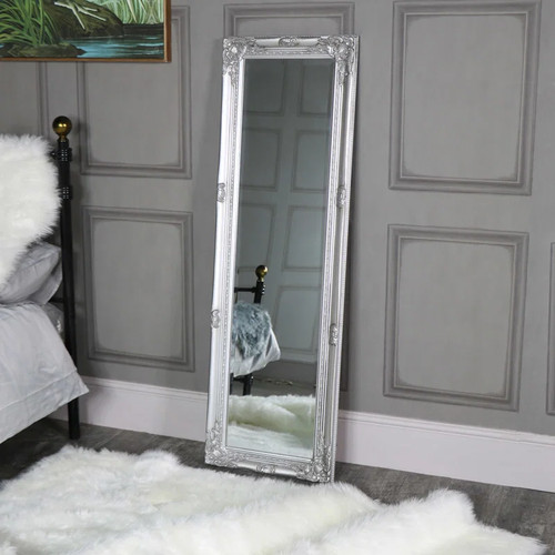 Tall ornate silver - tall,
