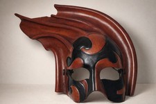 Vintage Leather Venetian Mask